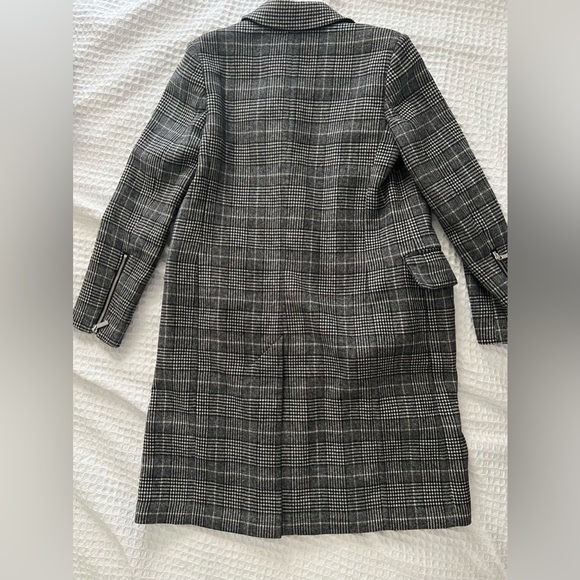 BCBG MAX AXAZRIA Valentina Glen Plaid Coat Size XS - Picture 7 of 7